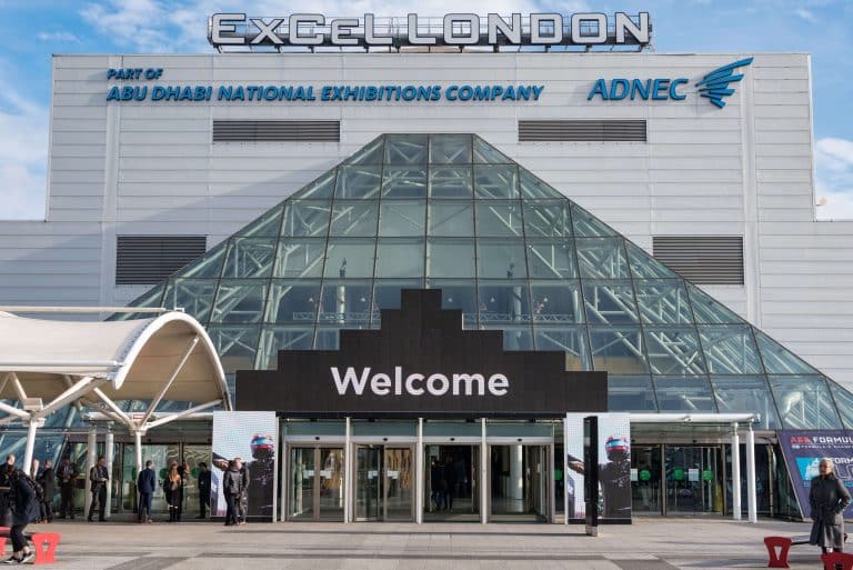 Front of ExCel London building