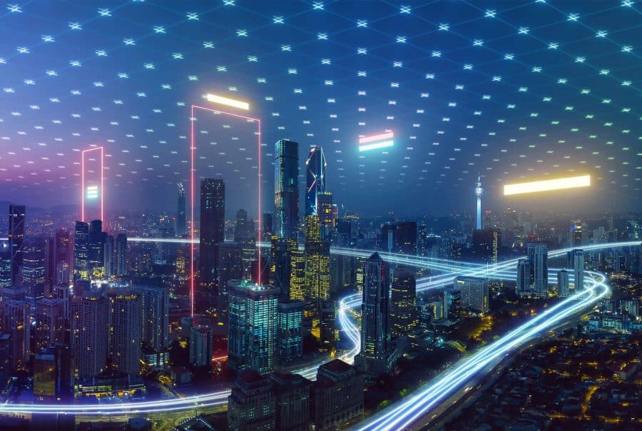 Cities are using IoT technology to transform into smart cities.